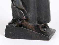 Russian Cast Iron Komsomol Dedicated Sculptural Signed Statue