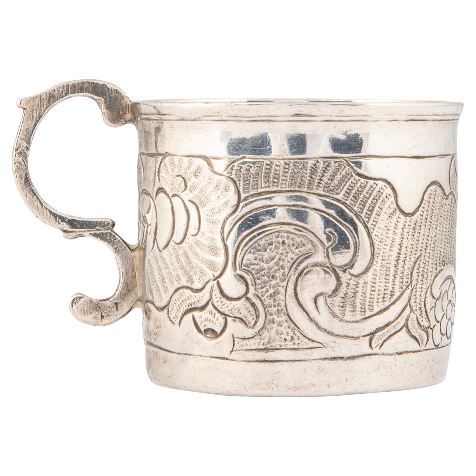 Russische Katharina die Große, Vodka-Tasse aus Silber von Grigorii Lakomkin, Moskau, 1766