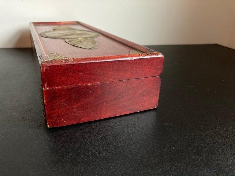 Russian Centennial Wood and Brass Box with Portrait of Napoleon1 8