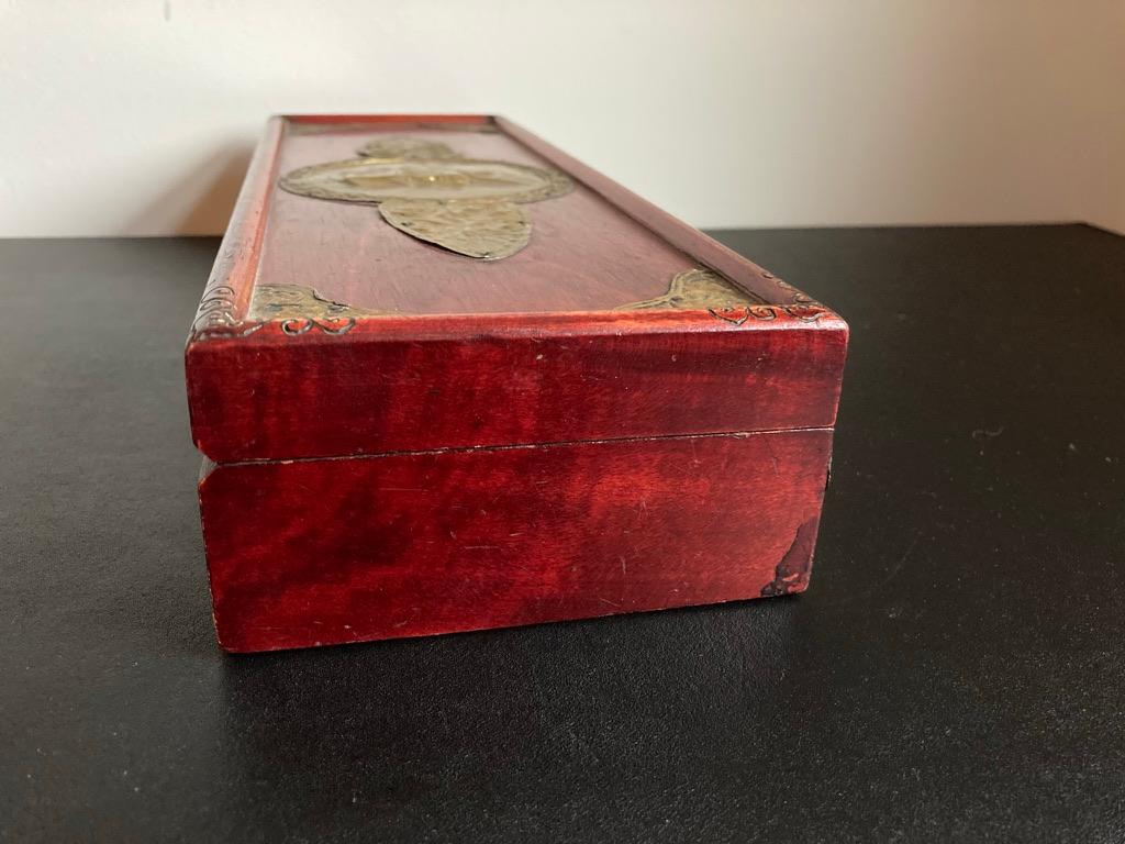 Russian Centennial Wood and Brass Box with Portrait of Napoleon1 9