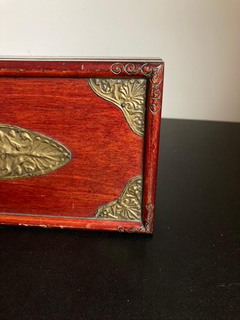 Russian Centennial Wood and Brass Box with Portrait of Napoleon1 11