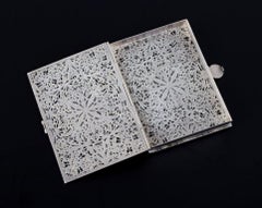 Russian Cigarette Case, in Silver with Filigree Work, Approx. 1900