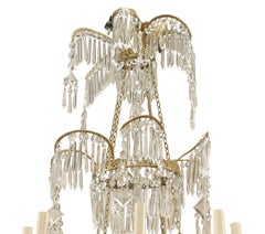 Russian Gilt Bronze and Crystal Chandelier