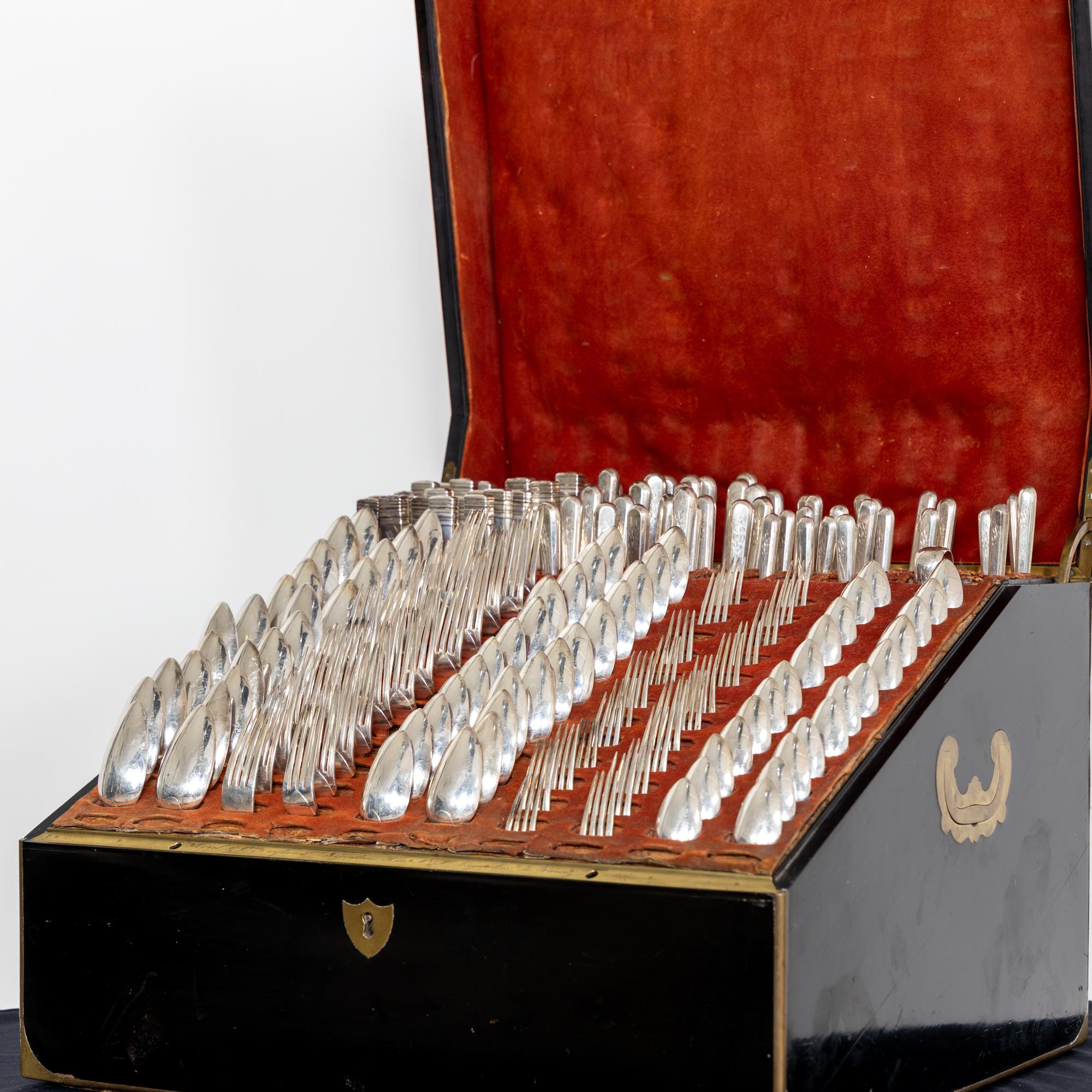 19th Century Russian Cutlery in a French Case, late 19th to early 20th Century For Sale