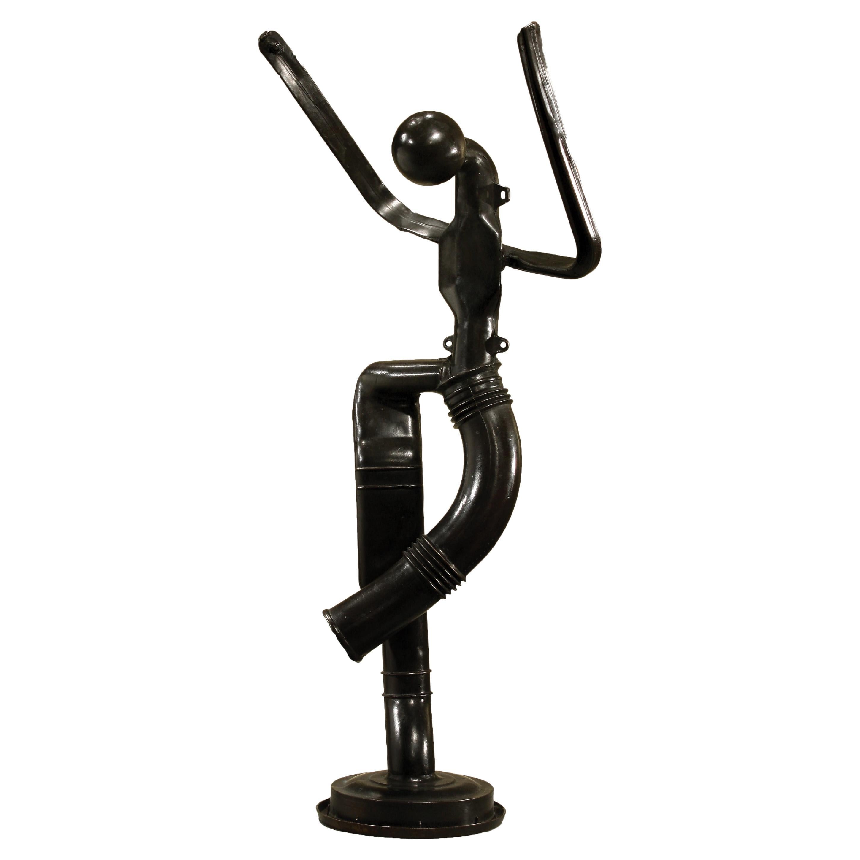 Russian Dancer Bronze Sculpture in Black 2013 by Jerry Ross Barrish
