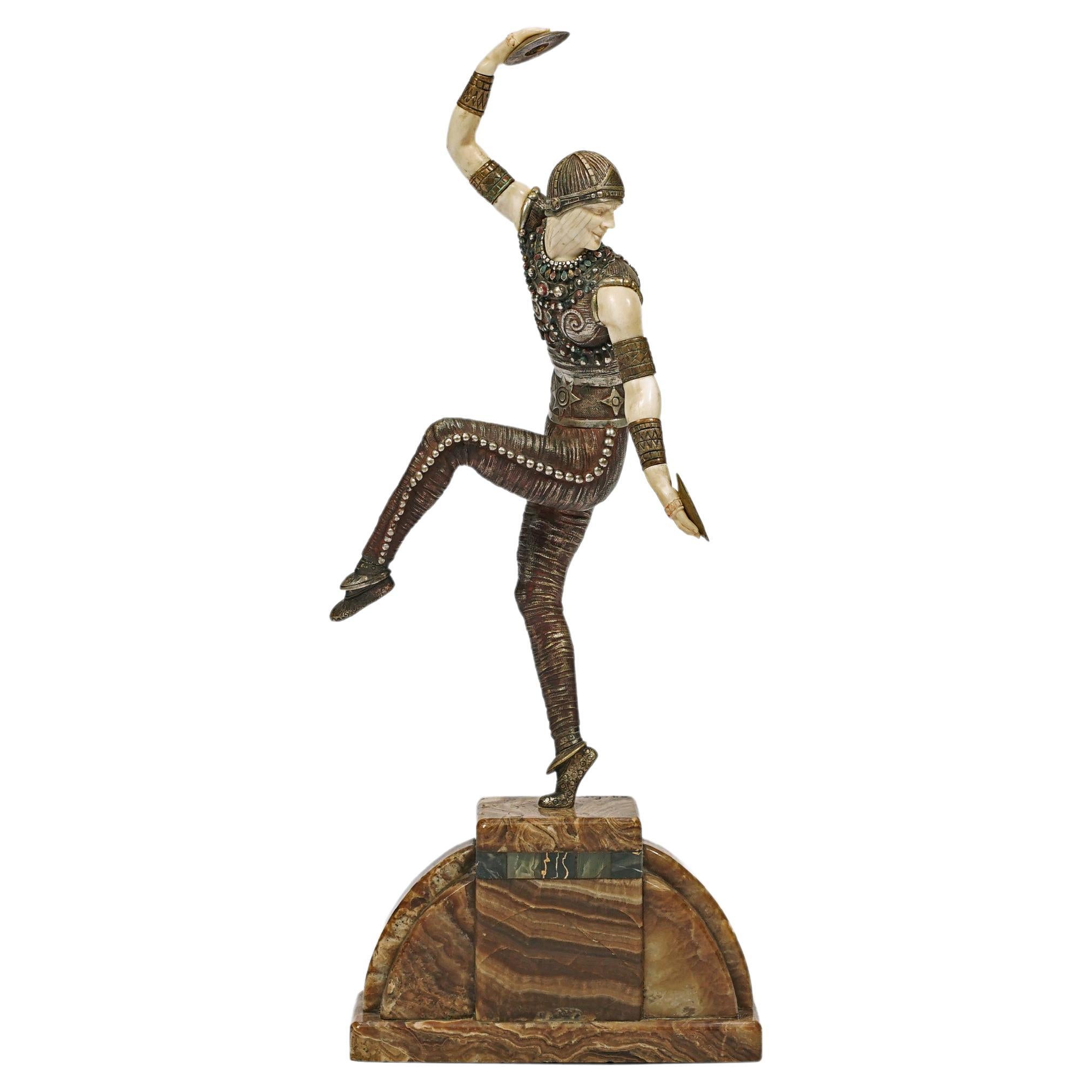 "Russian Dancer" 'Nijinsky' by Demetre H. Chiparus. For Sale
