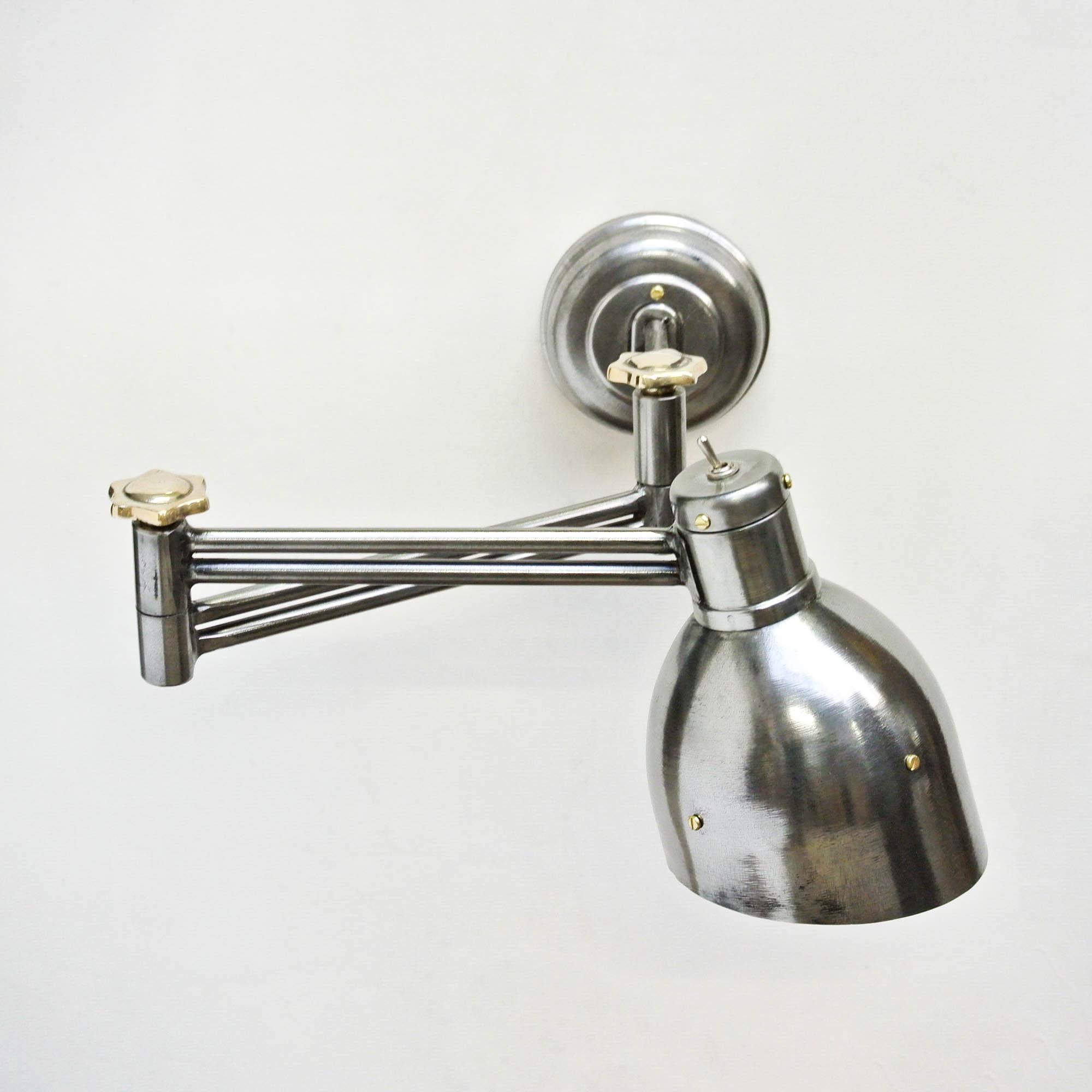 Mid-20th Century Russian Deploying Lamp with Articulated Arms, Russia, circa 1950
