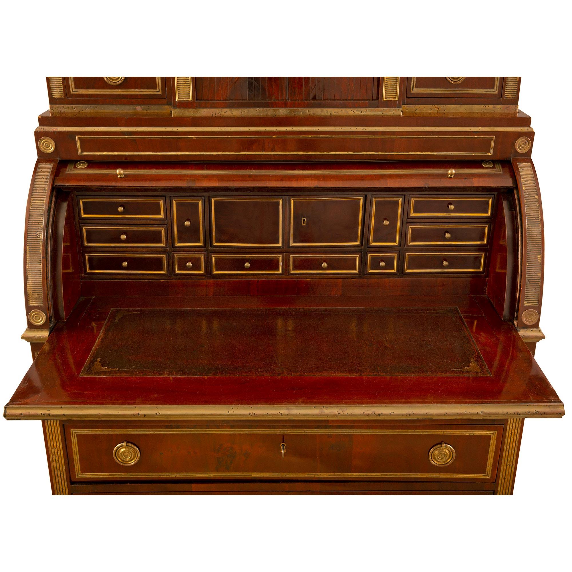 Russian Early 19th Century Empire Style Mahogany 'Bureau a Cylindre' For Sale 6