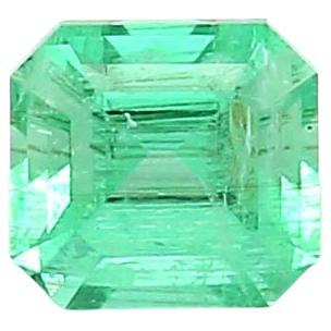 Russian Emerald Ring Gem 0.58 Carat Weight ICL Certified
