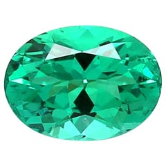 Russian Emerald Ring Gem 0.87 Carat Weight