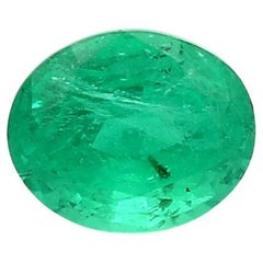 Russian Emerald Ring Gem 1.01 Carat Weight 