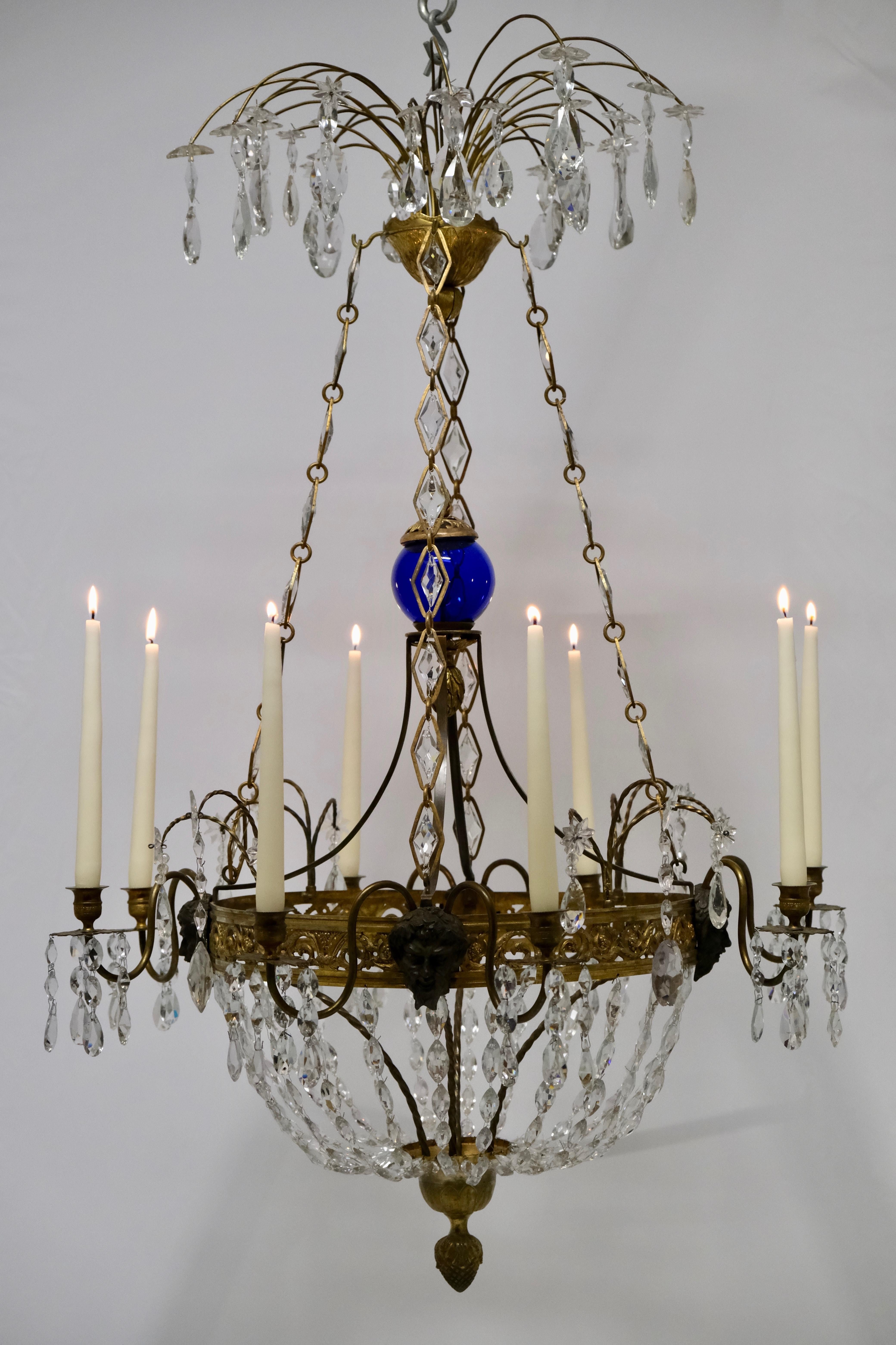 Russian Empire Chandelier, Early 19th C 3