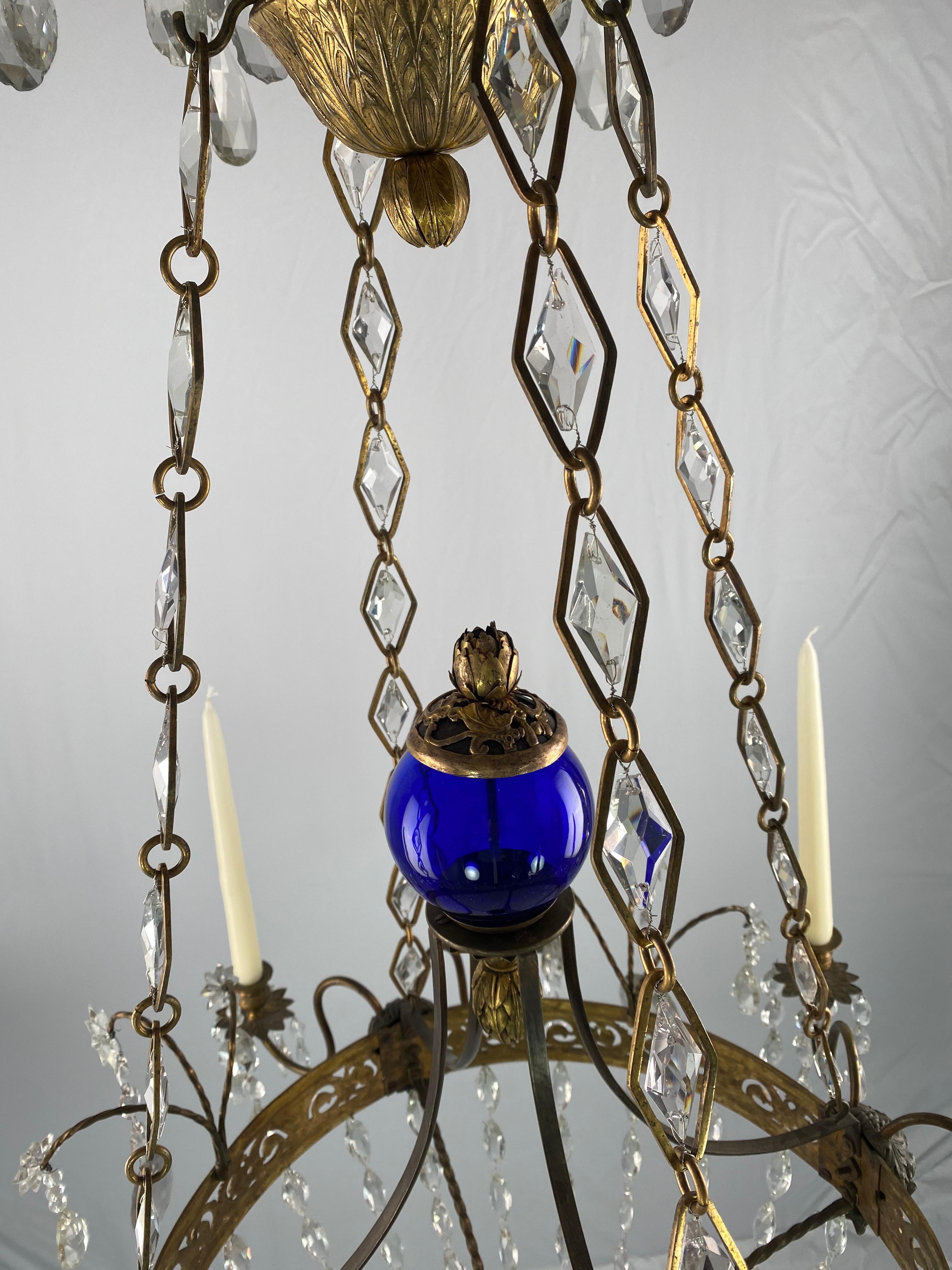 Gilt Russian Empire Chandelier, Early 19th C