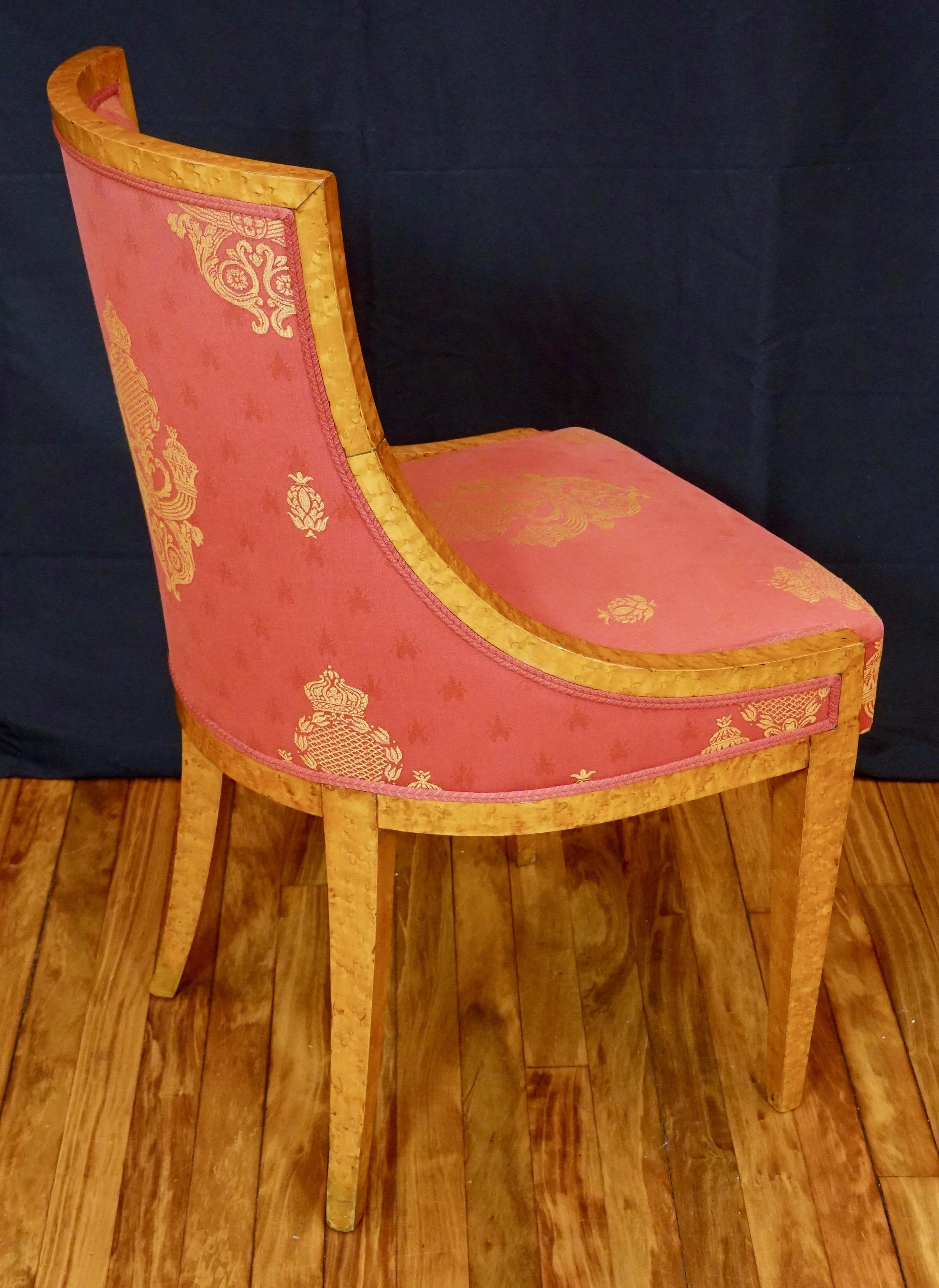 Russian Empire Period Desk Chair  In Good Condition For Sale In Pembroke, MA