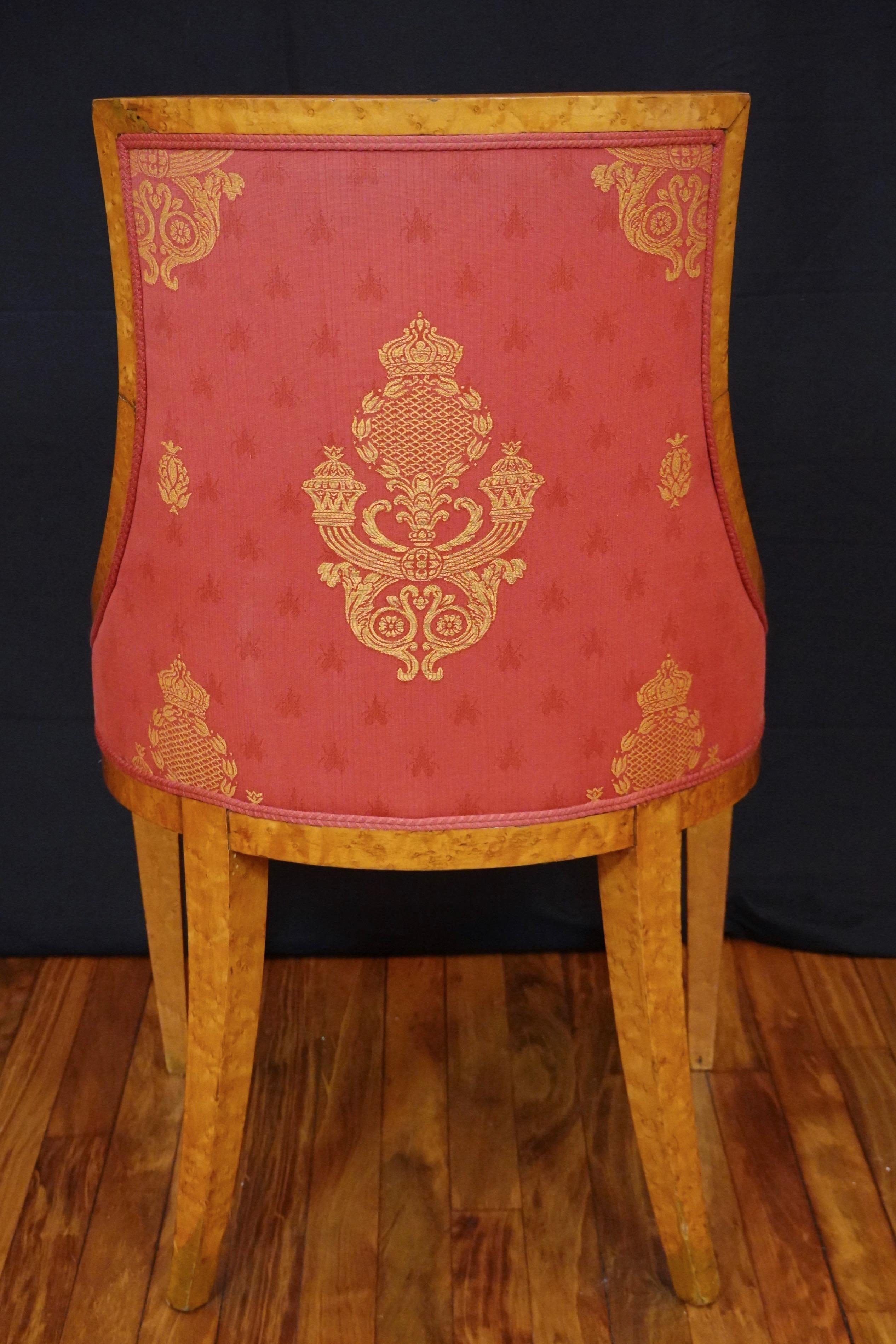 19th Century Russian Empire Period Desk Chair  For Sale