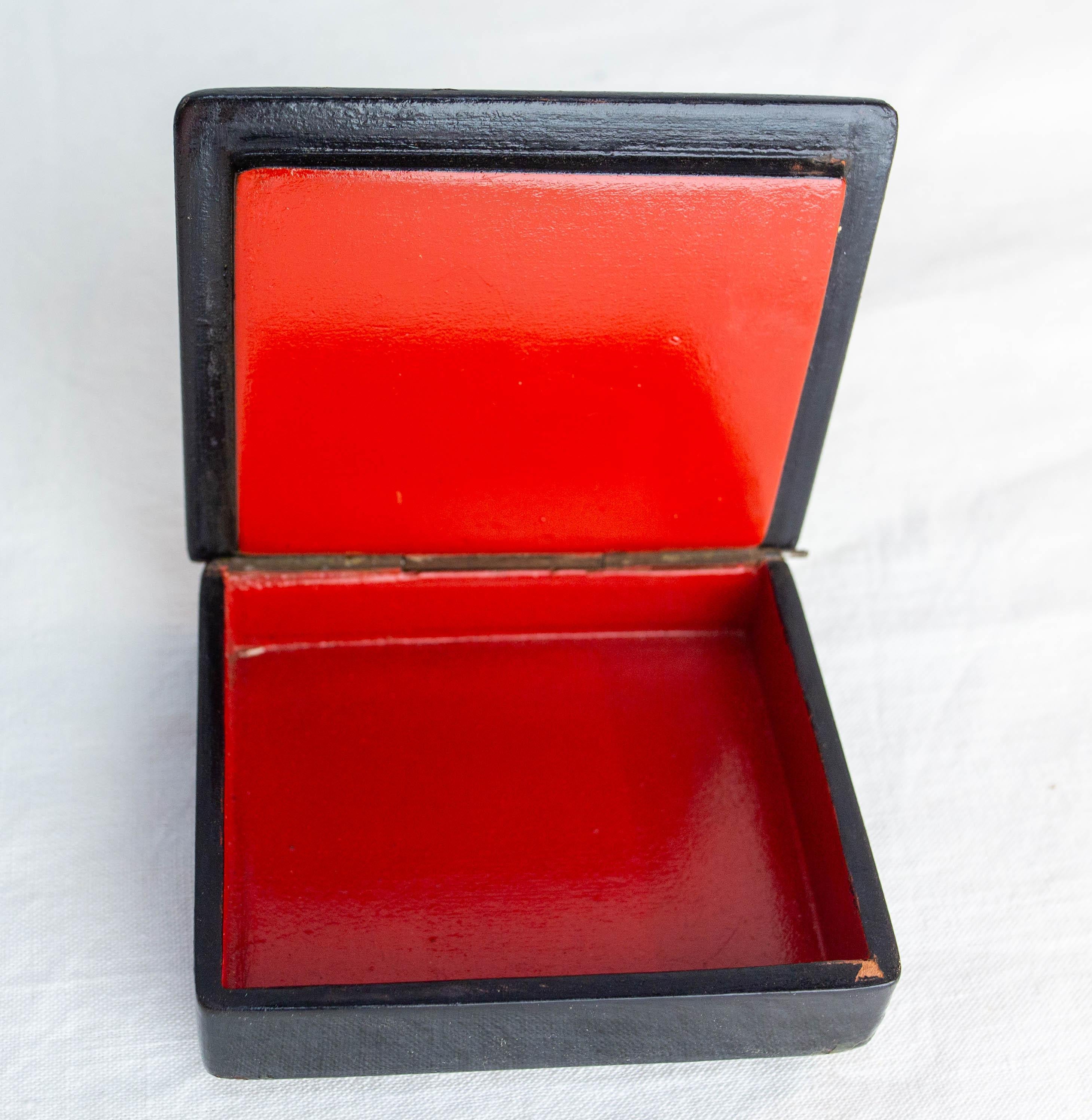 Russian Fedoskino Lacquered Box 