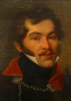 Portrait d'un homme russe en manteau noir