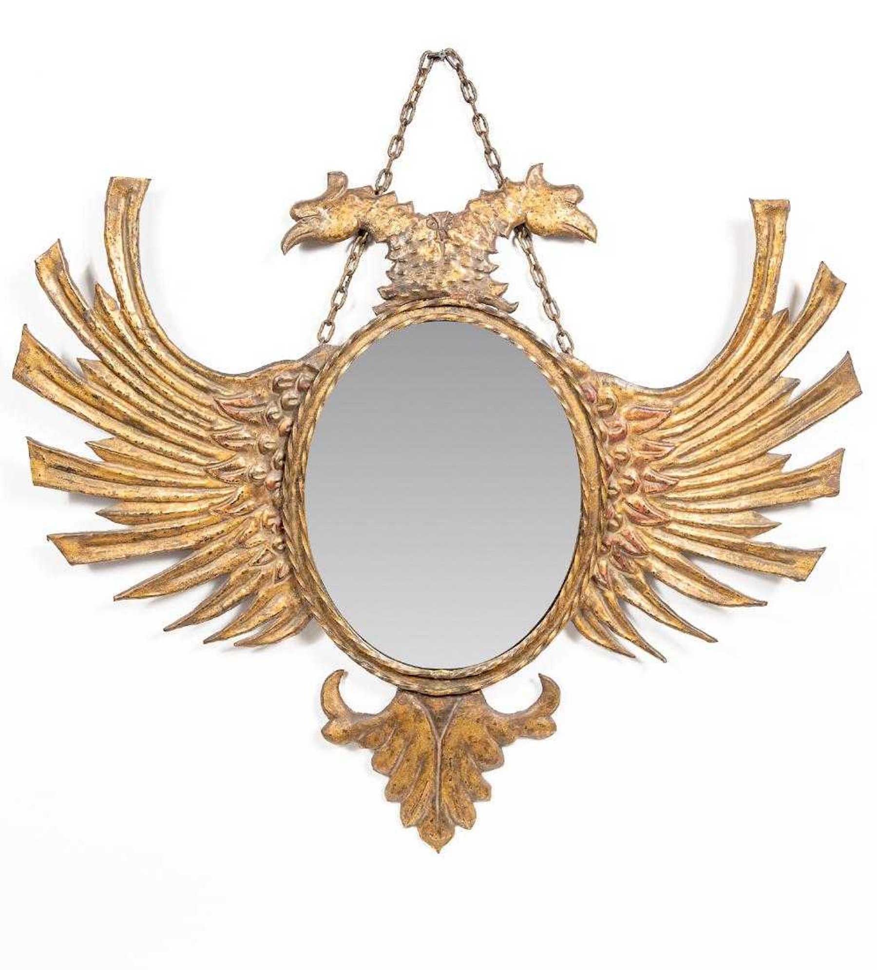 Russian Gilt Tole Double Eagle Mirror 2