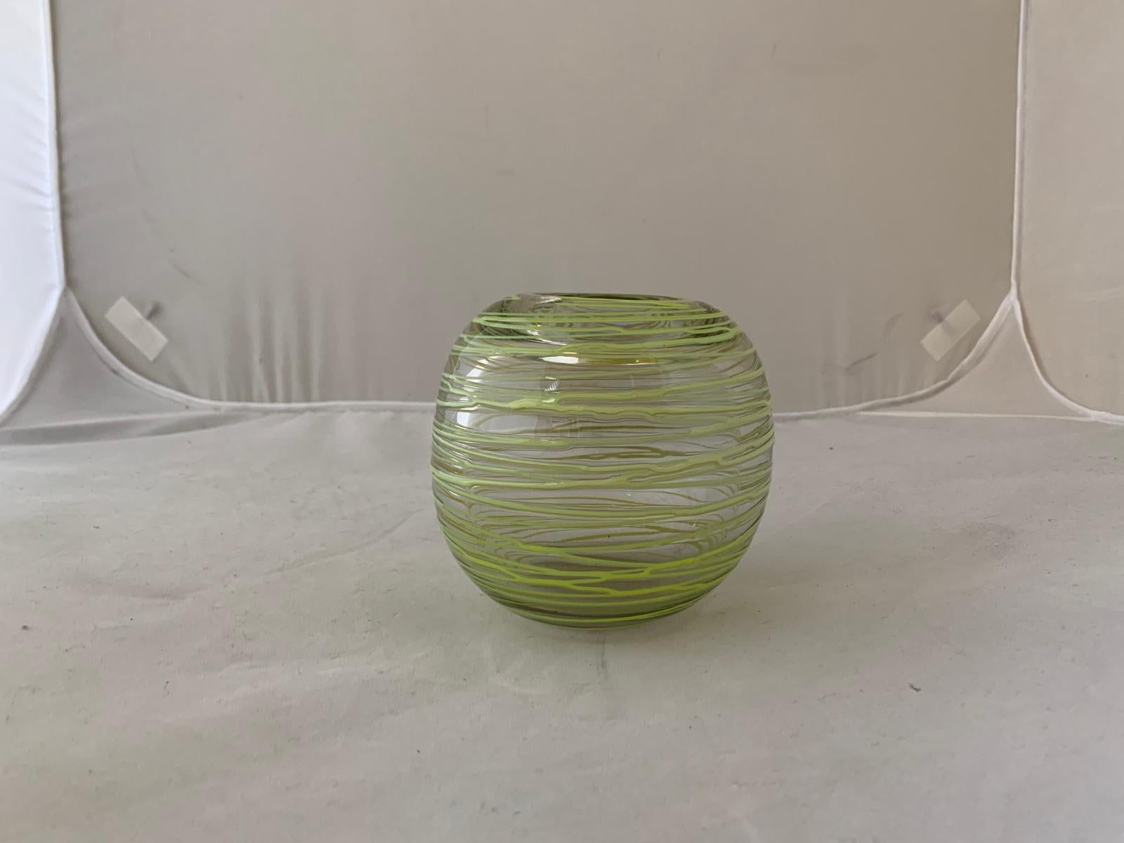 Russian Glass Vase, 1960s In Excellent Condition For Sale In Montelabbate, PU