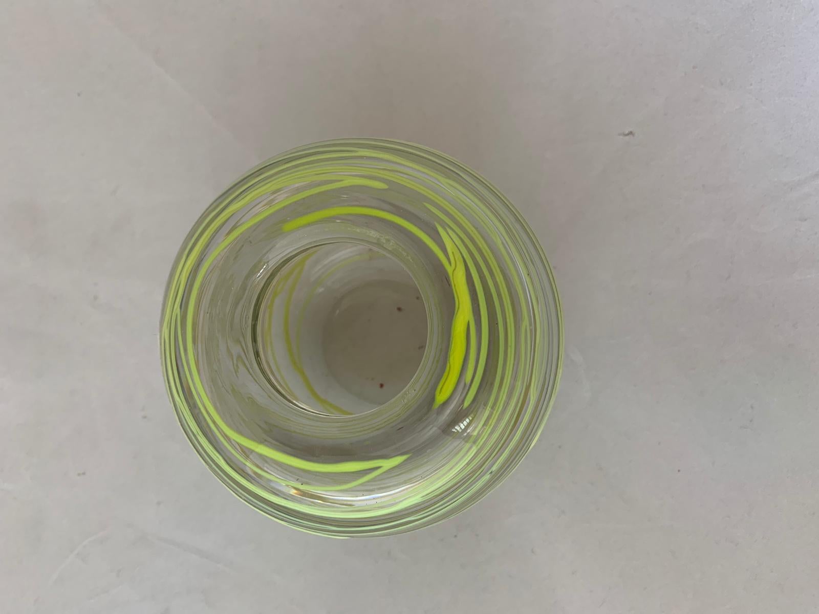 Mid-20th Century Russian Glass Vase, 1960s For Sale
