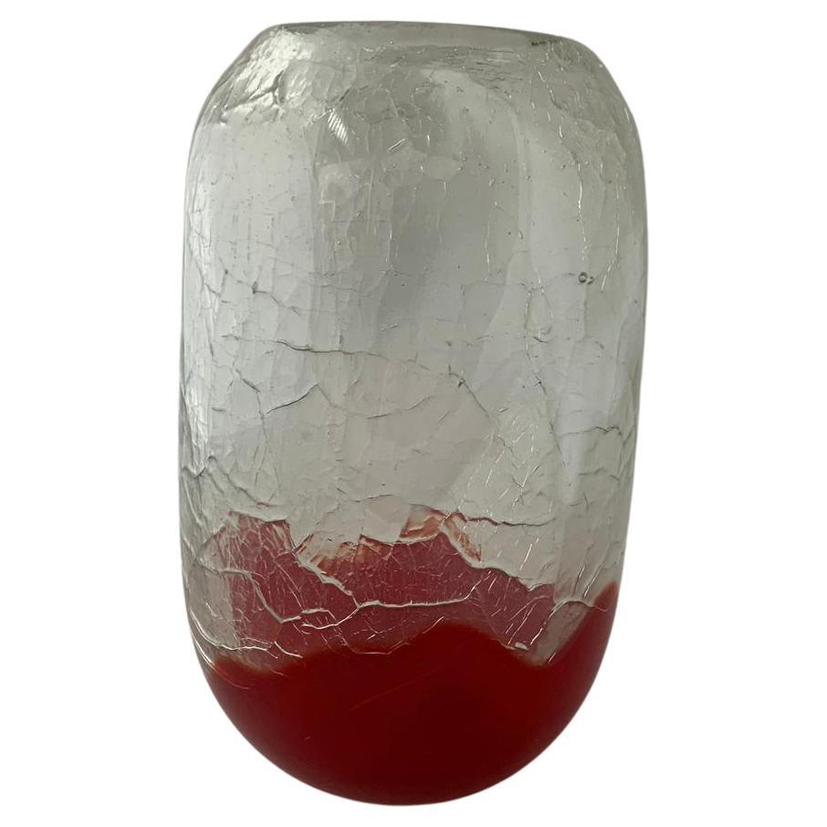 Russian Glass Vase by Svetlana Beskinskaja, 1960s For Sale