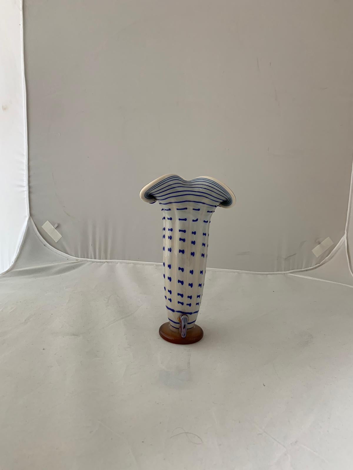 Mid-20th Century Russian Glass Vase from Red May, 1968 For Sale
