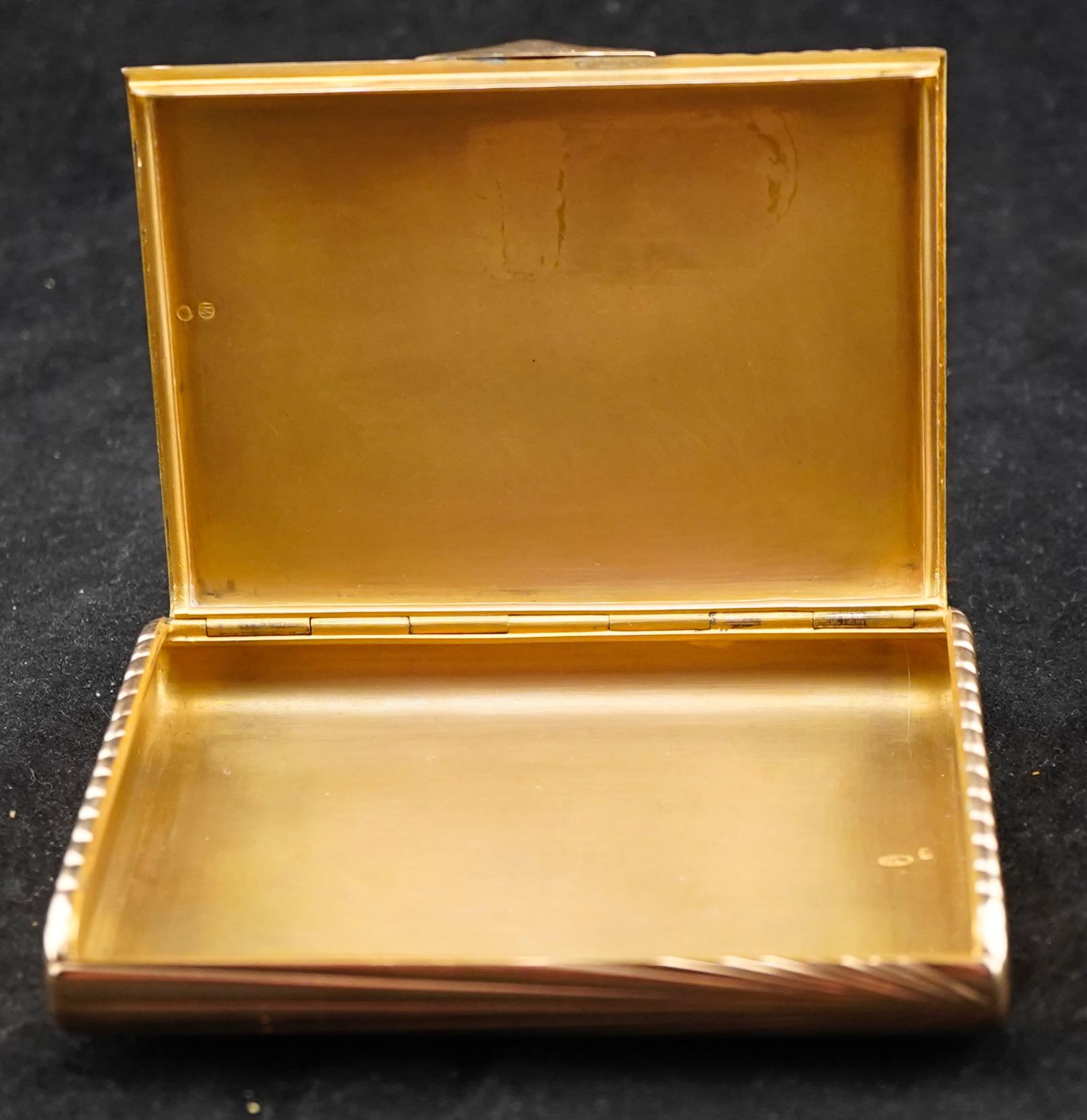 Baltic Russian Gold  14k Cigarette Case St. Petersburg, pre-1917 For Sale