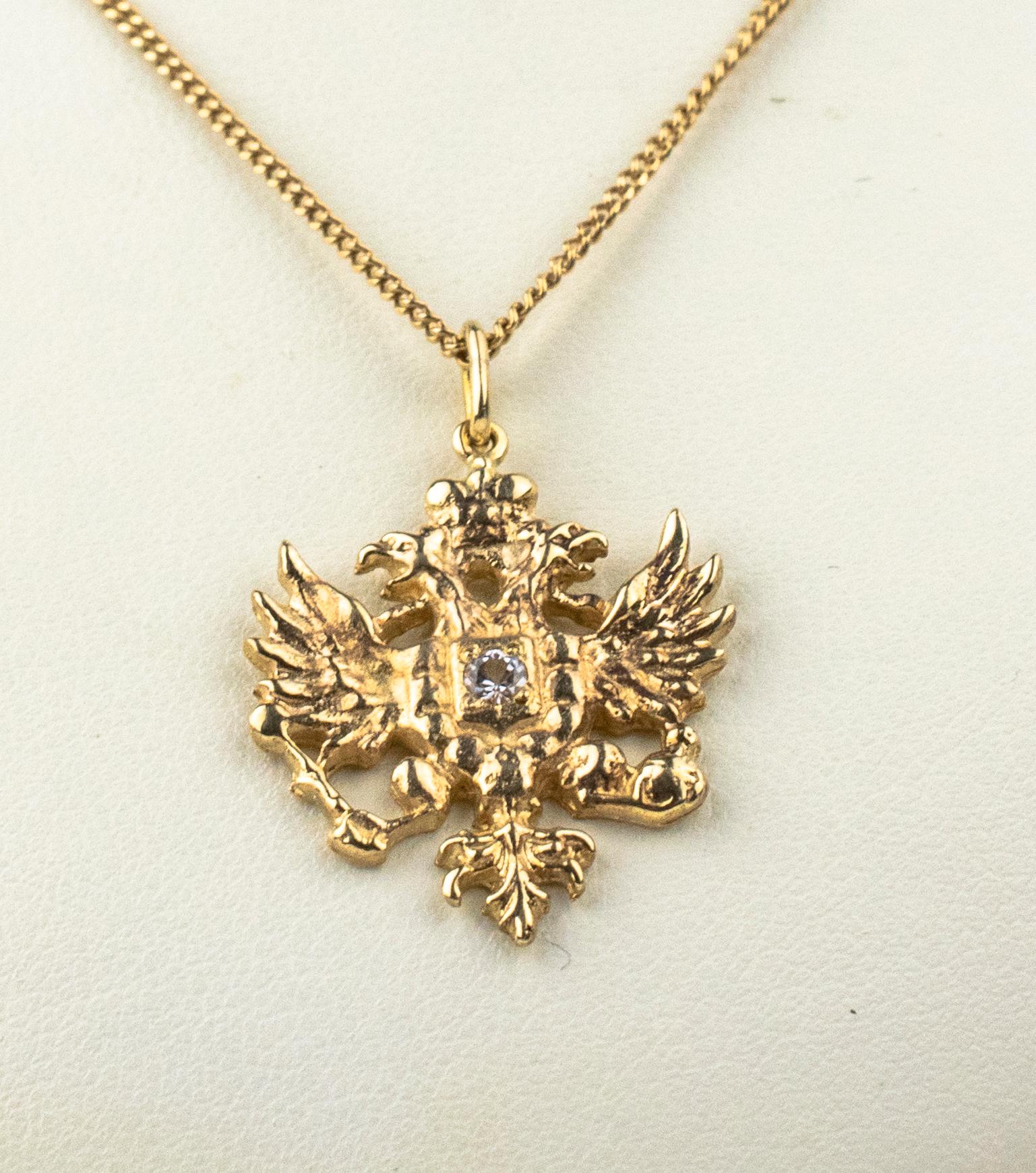 russian eagle necklace