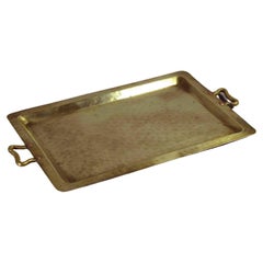 Russian, Hammered Brass & Copper Serving Tray
