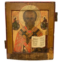 Russian Icon 19th Century of Saint Nicolas