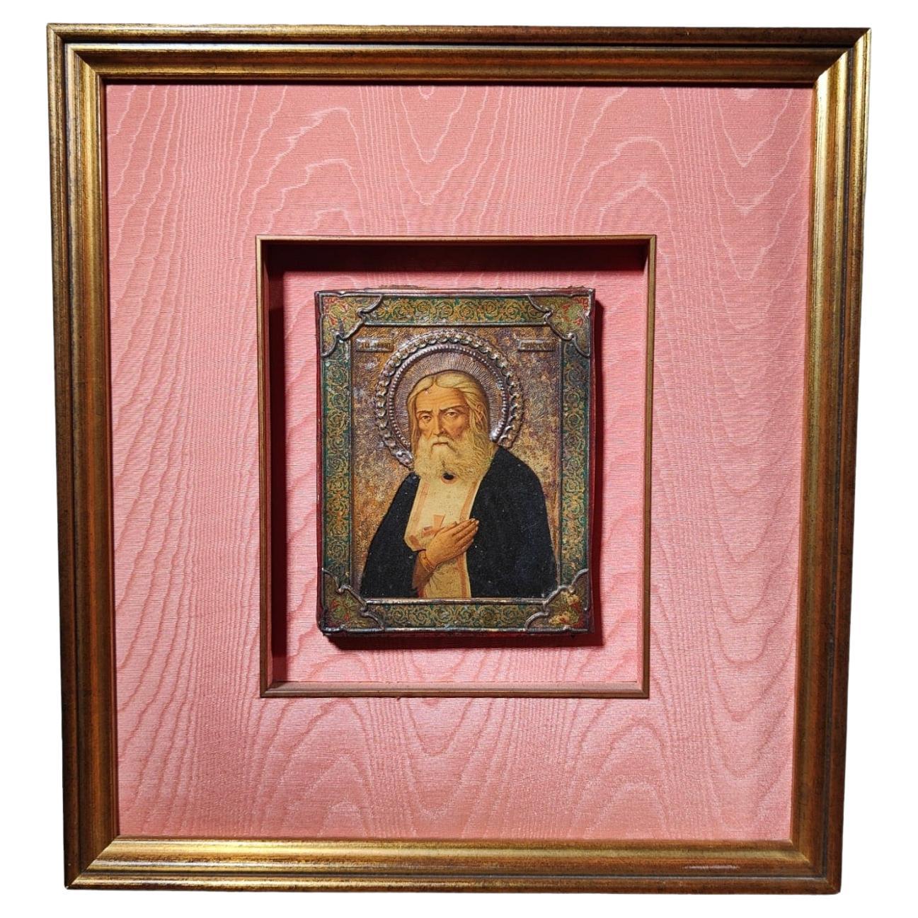 Russian Icon from the 19th Century For Sale