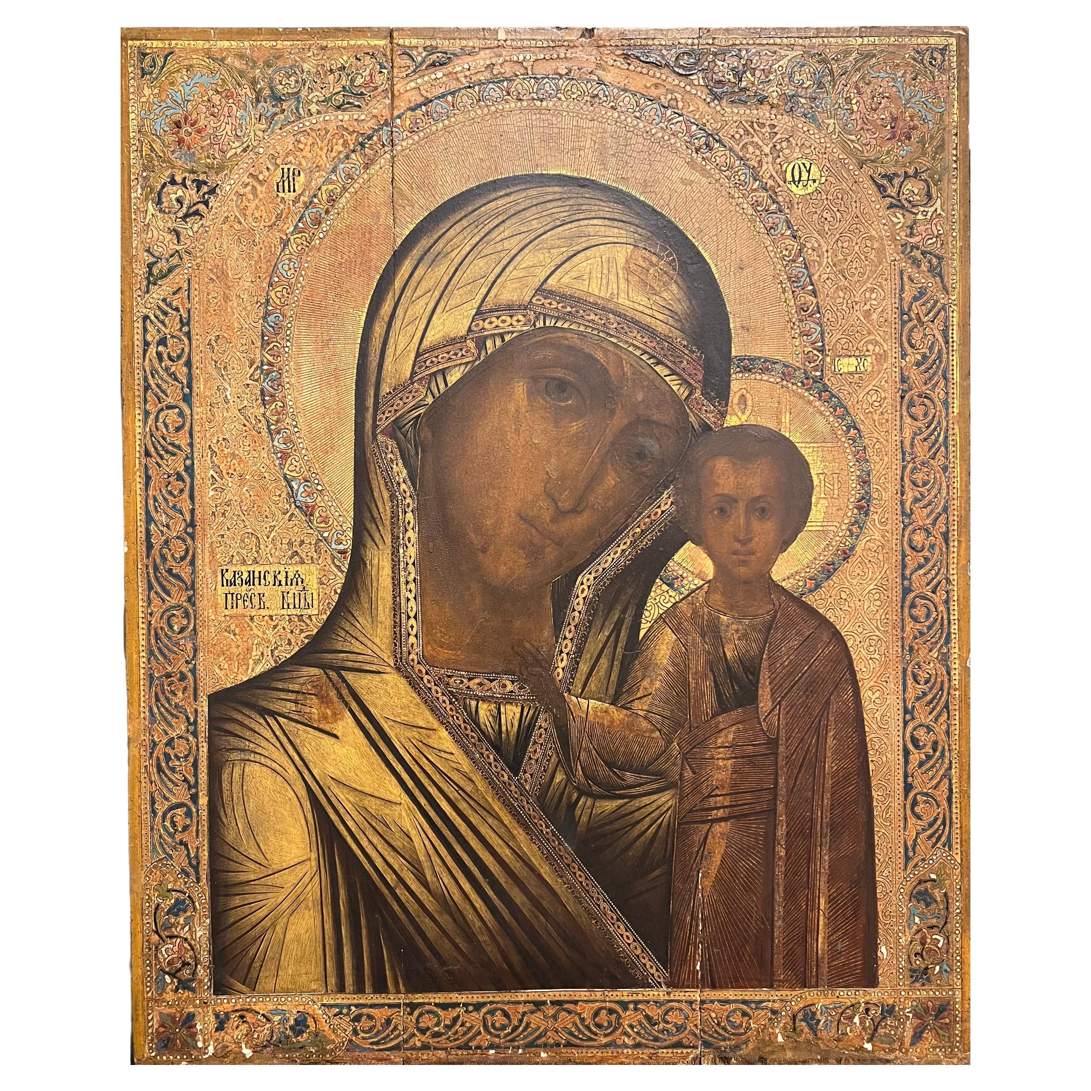 Icône russe de la Mère de Dieu de Kazan