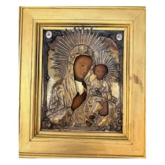 Russische Ikone der Gottesmutter von Pokrow