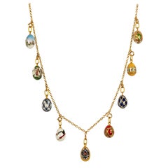 Collana con uova di aquila imperiale russa di Marie Betteley