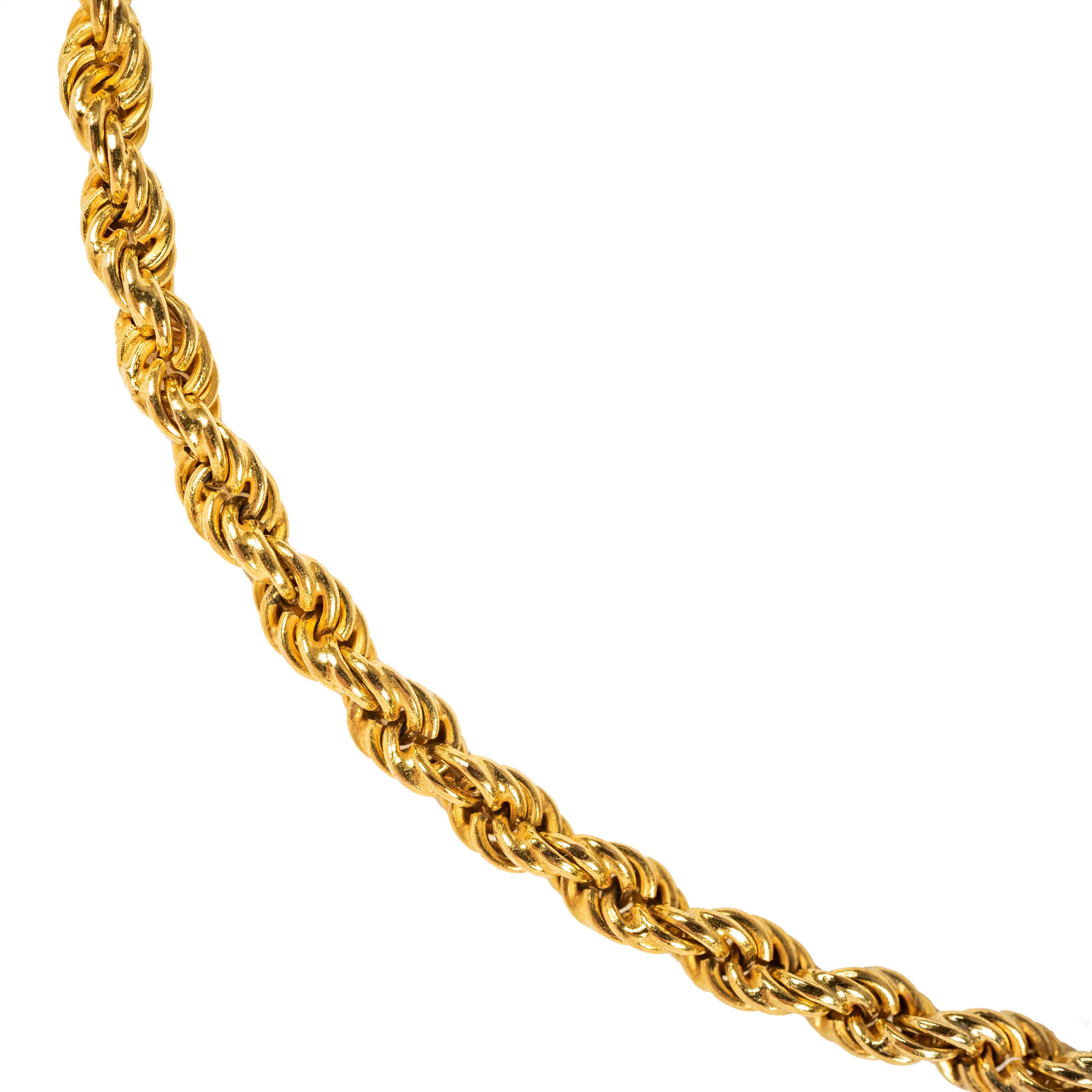 Russian Empire Russian Imperial-era Gold Rope Chain, Moscow circa 1900 For Sale