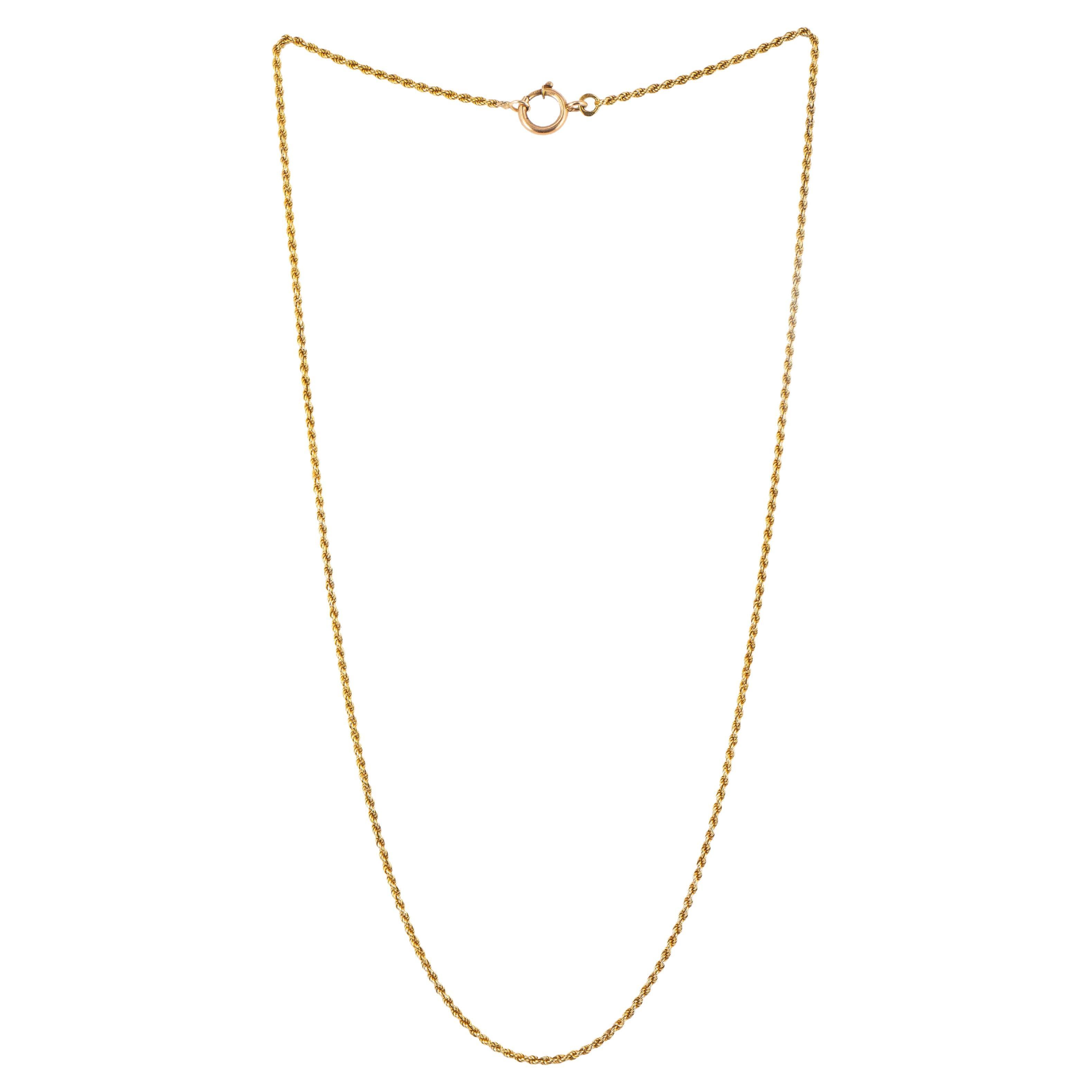 Russian Imperial-era Gold Rope Chain, Moscow, circa 1900