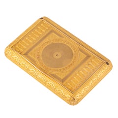 Russian Imperial-era Gold Snuff Box by Keibel, St. Petersburg, circa 1820