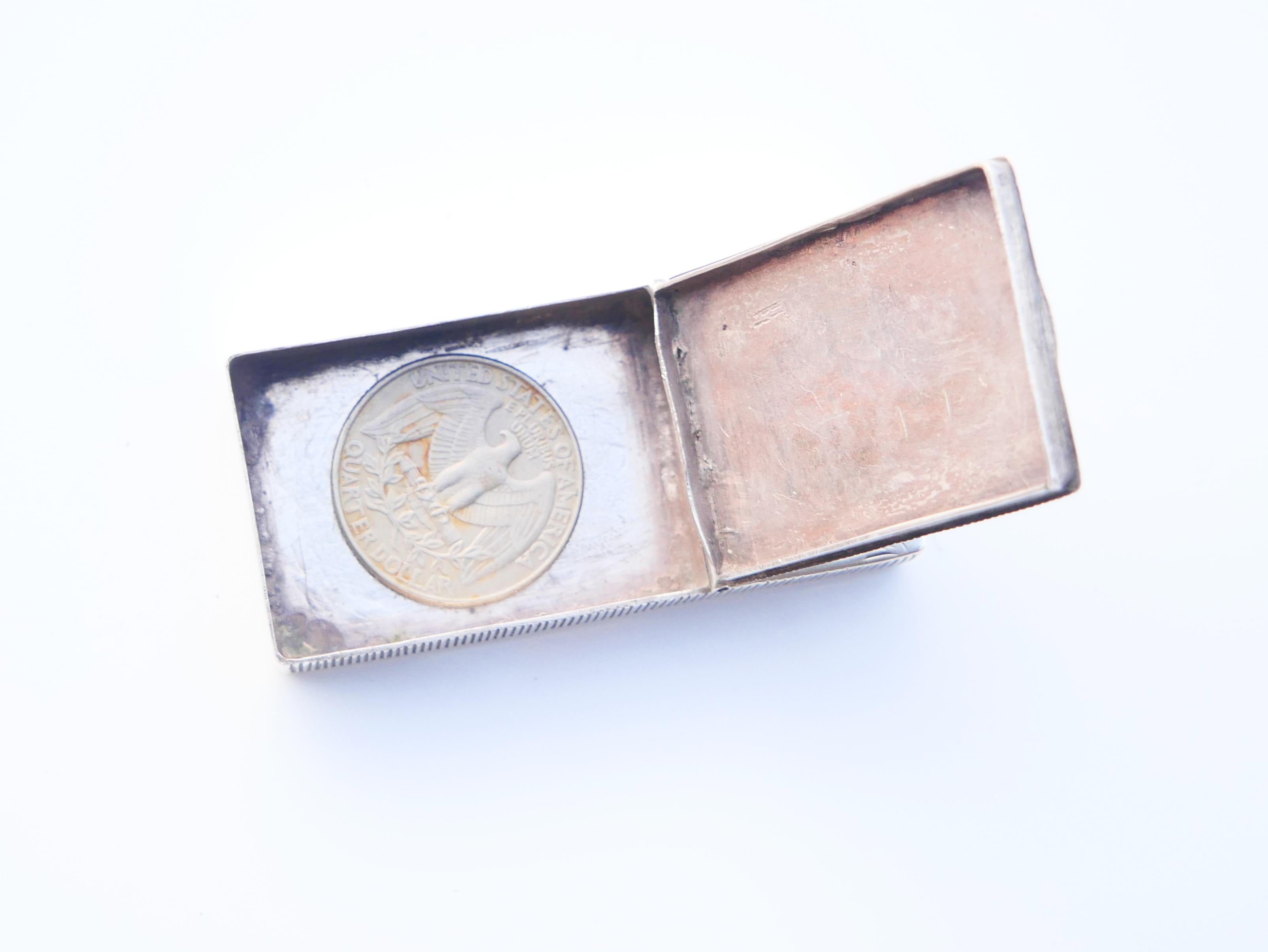 Russische kaiserliche Faberge Silber Pill Box Nussbaumstreuer massive 84 Silber / 30,5gr im Angebot 9