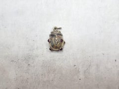 Russian Imperial Gilt Silver Egg Snake Pendant, Workmaster Alfred Thielemann