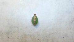 Russian Imperial Gold-Mounted Jade with Diamonds Egg Pendant by Hjalmar Armfeldt