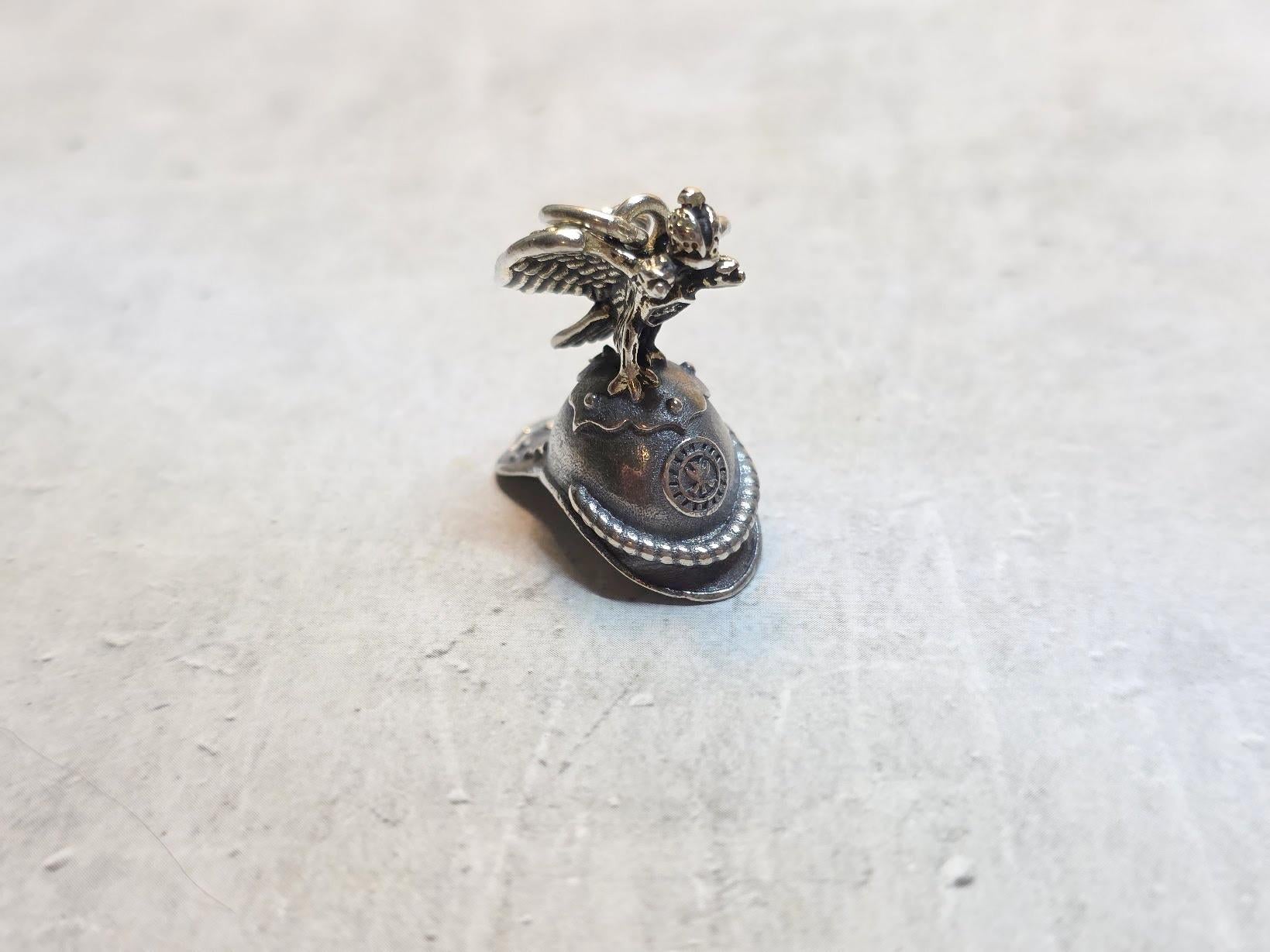 Women's or Men's Russian Imperial Horse Guard Regiment Miniature Helmet Pendant For Sale