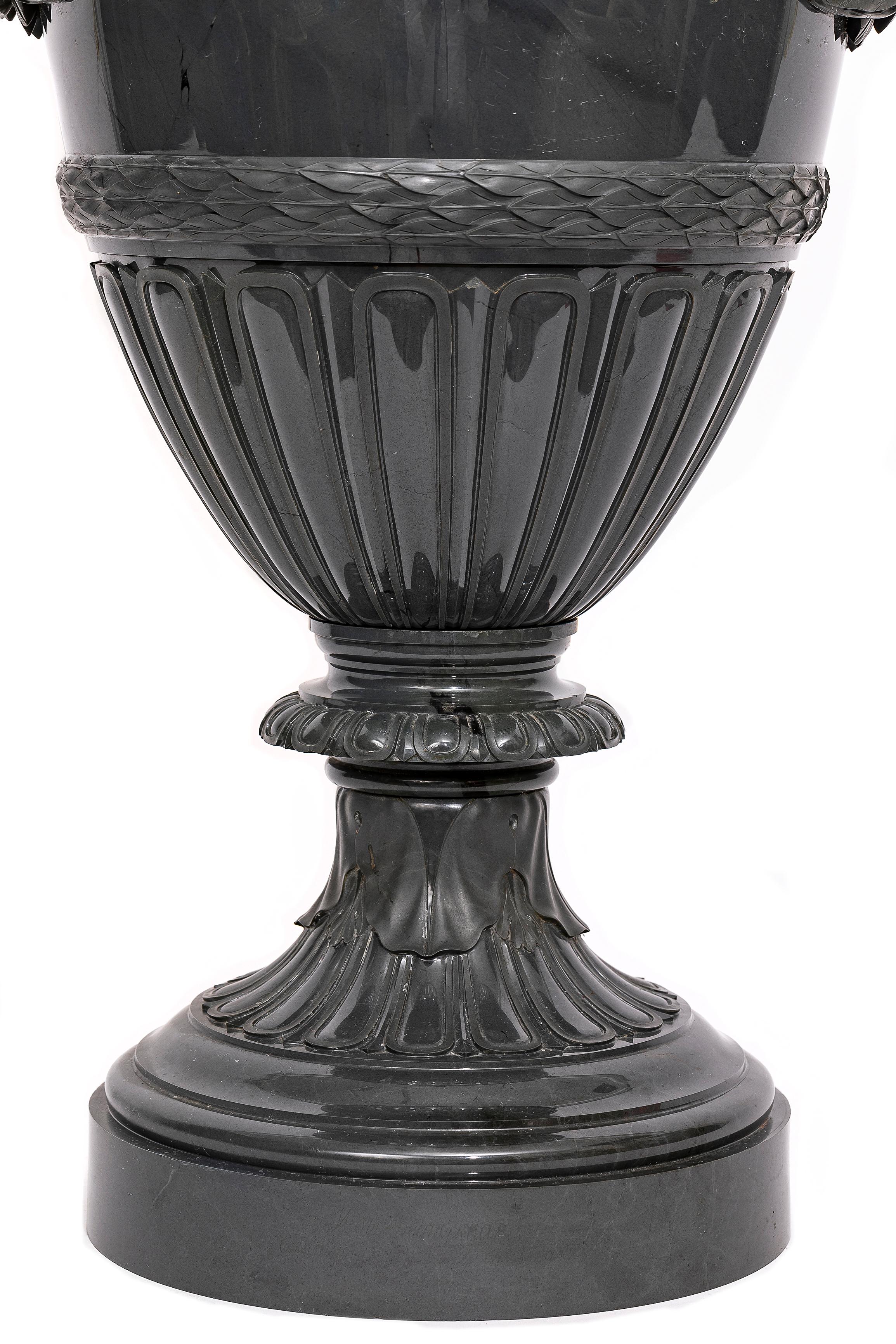 Russische kaiserliche Lapidarium Kalkan Jaspis bedeckt Vase Jekaterinburg Workshops 1887 im Angebot 7