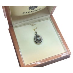 Russian Imperial Silver Egg Pendant, Workmaster Henrik Wigström