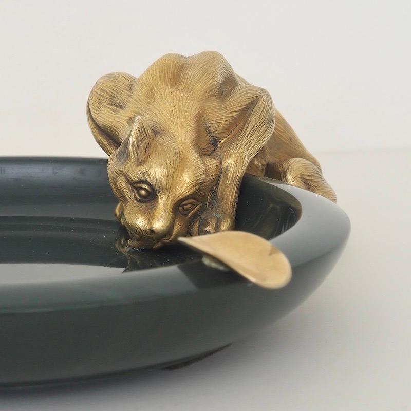 Russian Jasper & Silver Gilt Panther Dish circa 1900 For Sale 5
