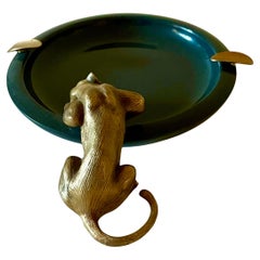 Russian Jasper & Silver Gilt Panther Dish circa 1900