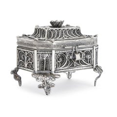 Russian Judaica Silver Besamim Spice Box