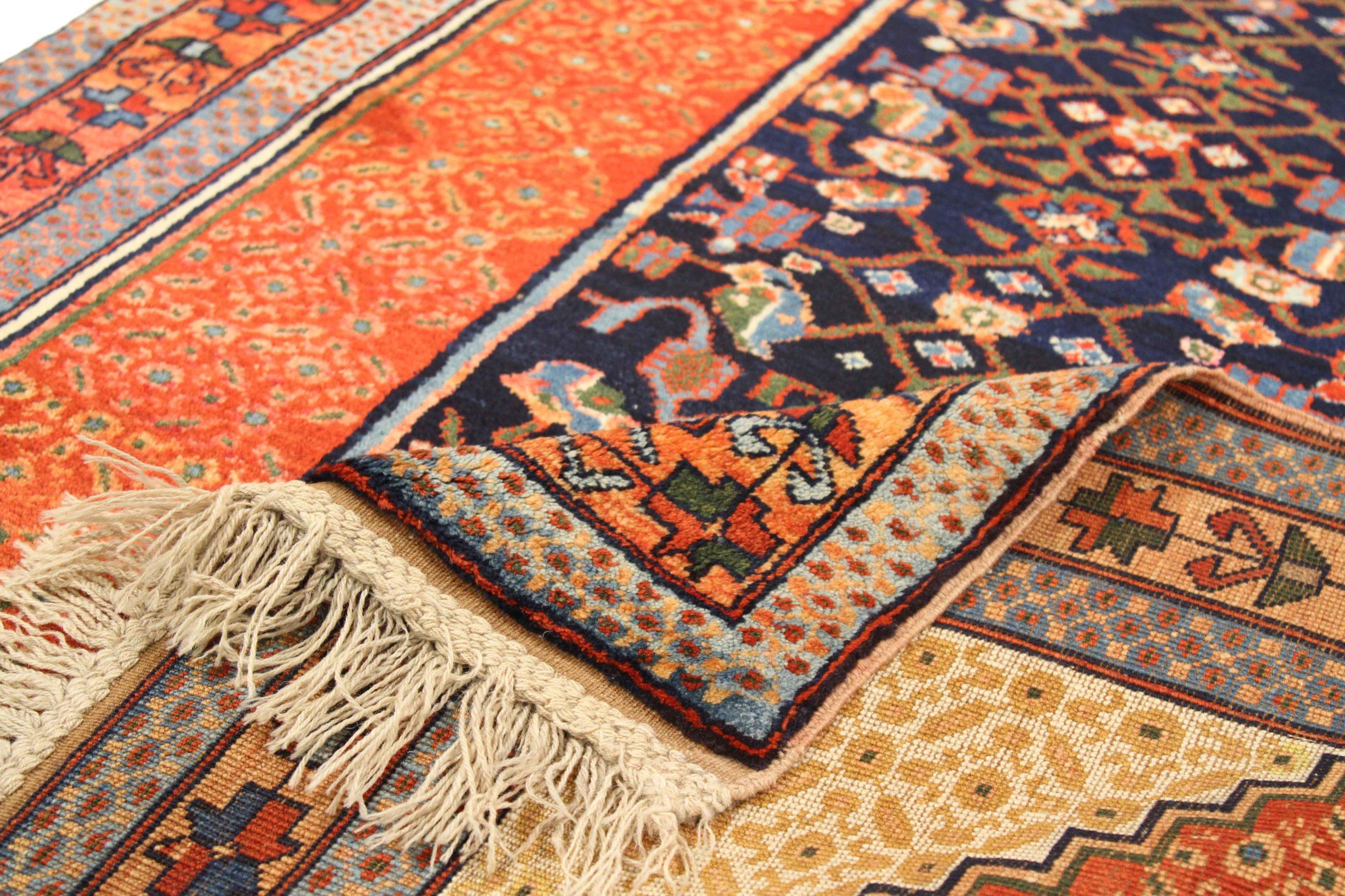 Alfombra Rusa Karabagh Small Design - Lana Marfil Azul Marino Rojo - 75052 Ruso en venta
