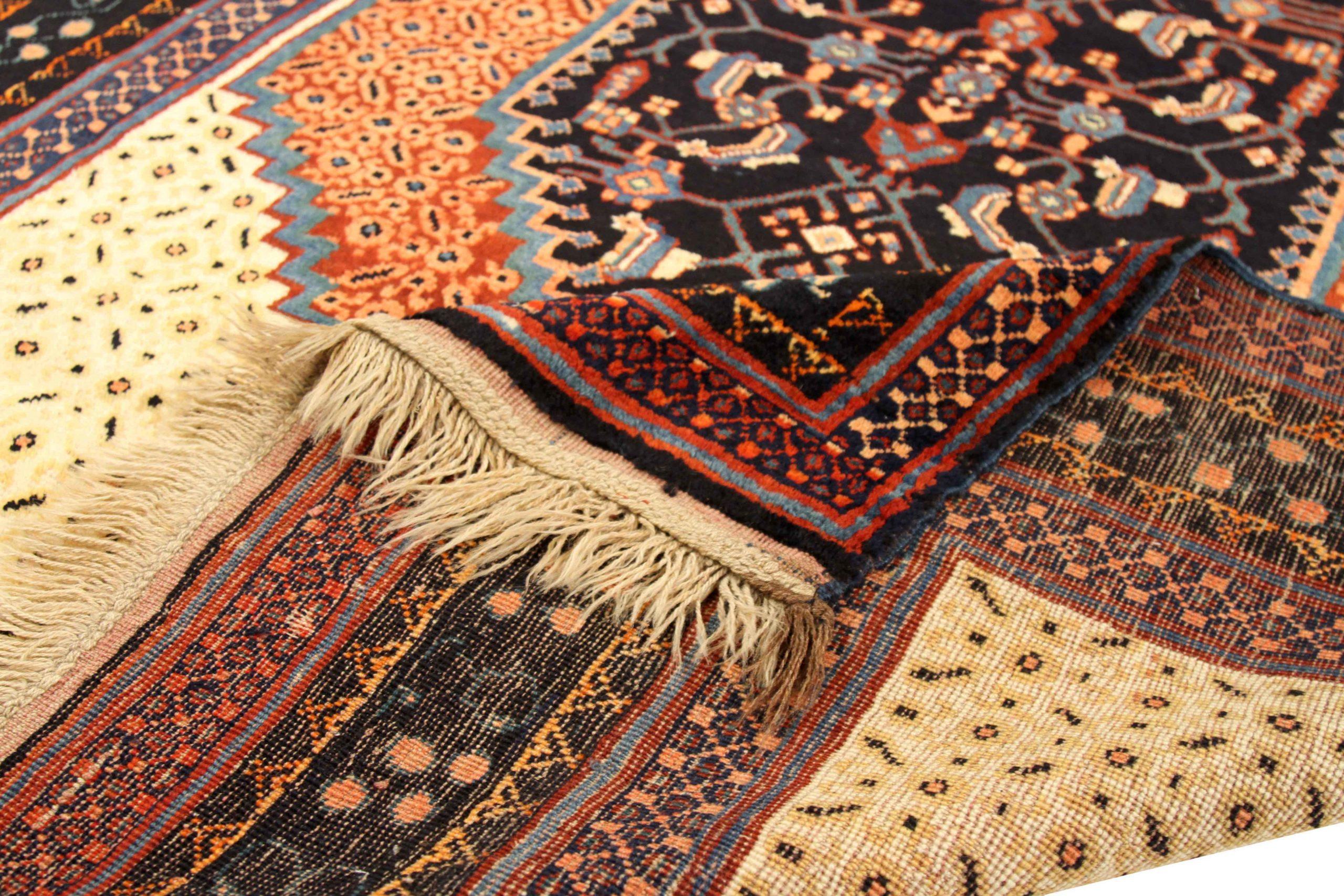 Alfombra Rusa Karabagh Small Design - Lana Marfil Azul Marino Rojo - 75064 Ruso en venta