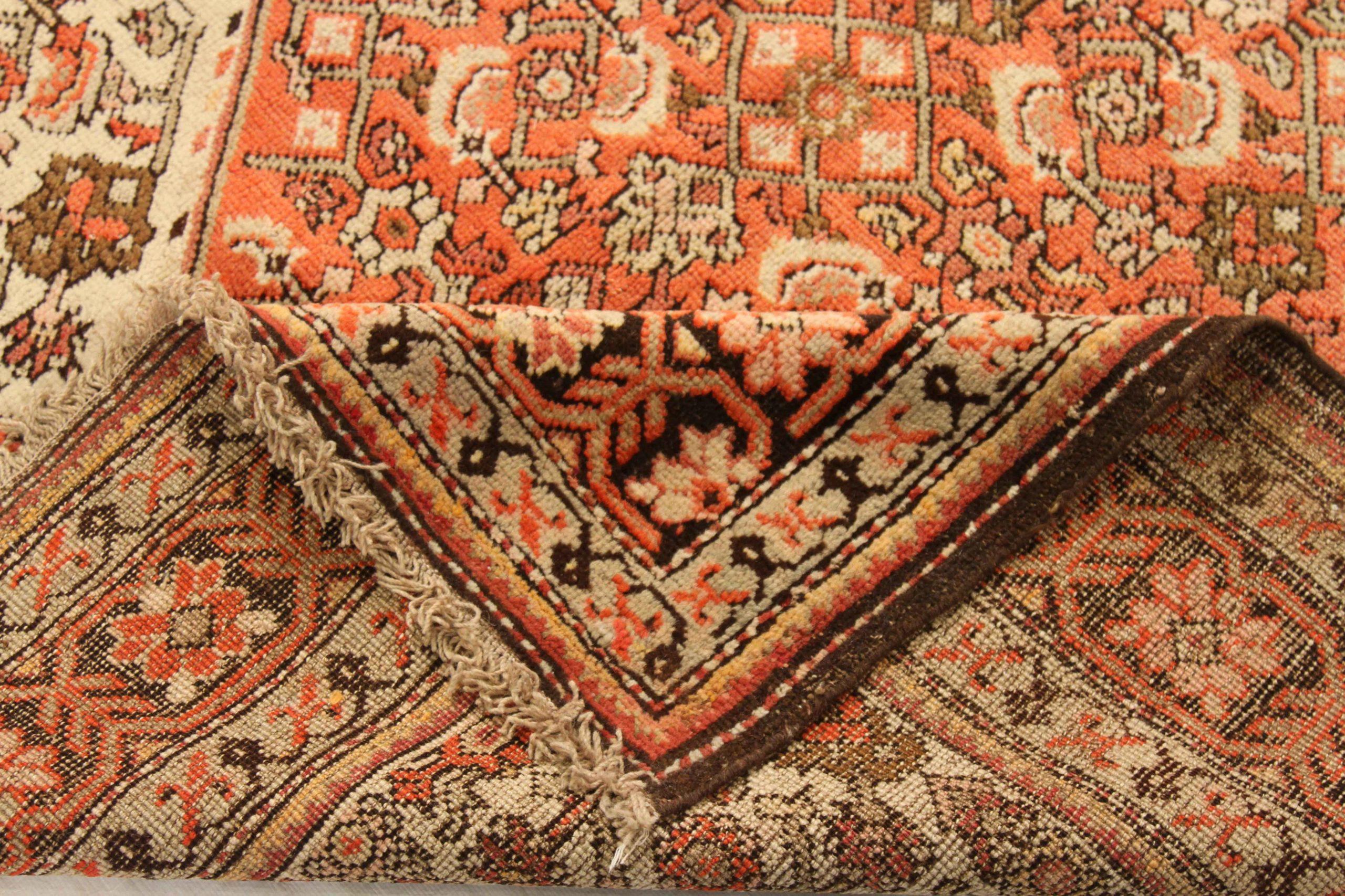 Russischer Karabagh Kleiner Teppich - Wolle Elfenbein Rot Design - 75185 im Zustand „Hervorragend“ im Angebot in Dallas, TX