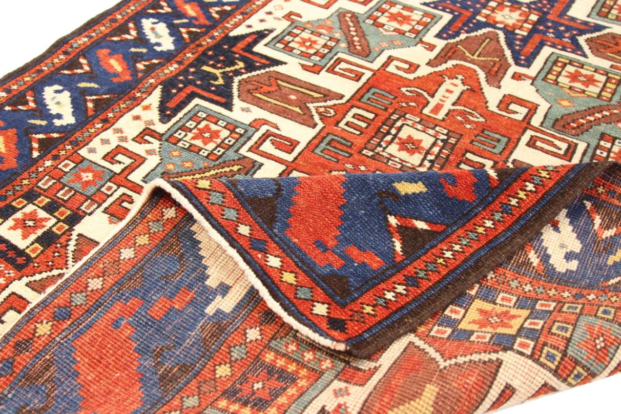Russe Tapis de couloir russe Kazak - 68116 en vente